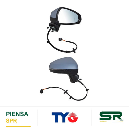 ESPEJO DERECHO CON DESEMPAÑANTE CON DIRECCIONAL PARA PINTAR ELÉCTRICO AUDI A3 2015-2020 CCC3 TYG