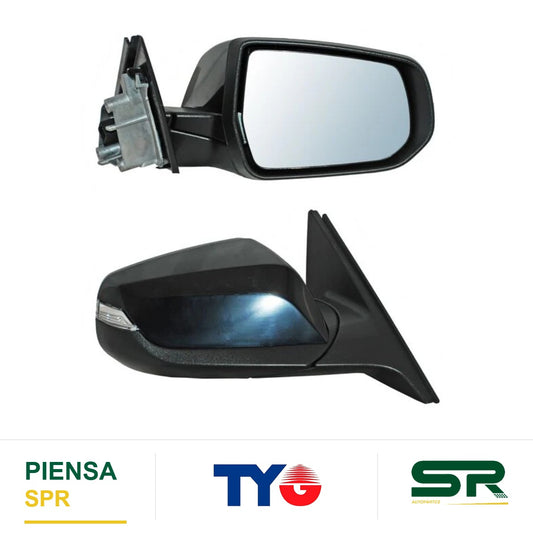 ESPEJO DERECHO 7 PINES CON DESEMPAÑANTE CON DIRECCIONAL PARA PINTAR ELÉCTRICO CHEVROLET MALIBU 2016-2019 LT TYG