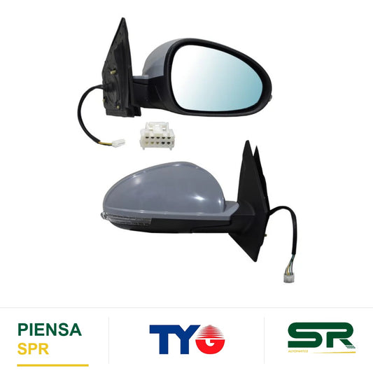 ESPEJO DERECHO 7 PINES CON DIRECCIONAL PARA PINTAR ELÉCTRICO TIGGO 2 PRO 2023-2025 TYG