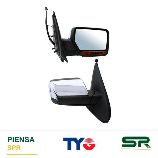 ESPEJO DERECHO CON DESEMPAÑANTE CON DIRECCIONAL ELÉCTRICO CROMADO FORD EXPEDITION 2007-2017 C / LUZ INF C / MEM TYG