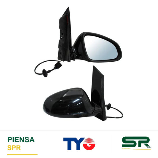 ESPEJO DERECHO 5 PINES CON DESEMPAÑANTE PARA PINTAR ELÉCTRICO VERANO 2013-2016 . TYG