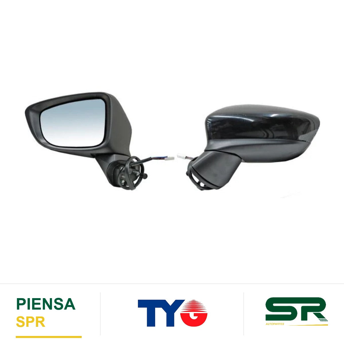 ESPEJO IZQUIERDO ELÉCTRICO CON DESEMPAÑANTE PARA PINTAR CON DIRECCIONAL 6 PINES MAZDA 6 2014-2018 TYG