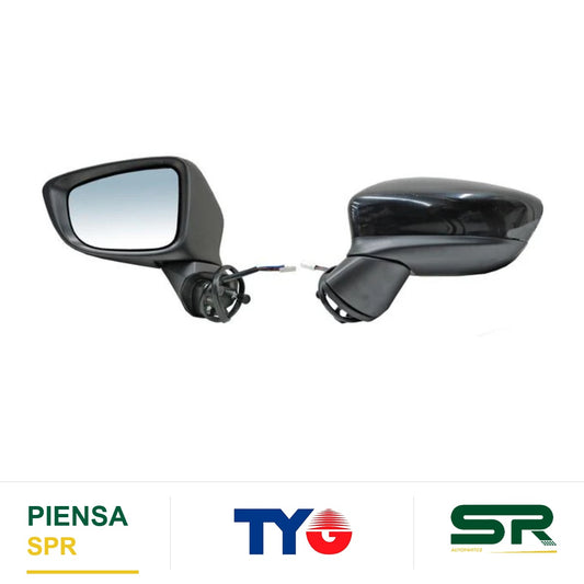 ESPEJO IZQUIERDO 6 PINES CON DESEMPAÑANTE CON DIRECCIONAL PARA PINTAR ELÉCTRICO MAZDA 6 2014-2018 TYG