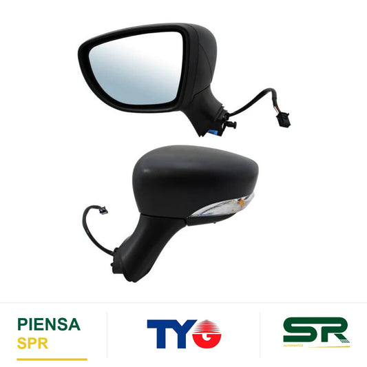 ESPEJO IZQUIERDO 7 PINES CON DESEMPAÑANTE CON DIRECCIONAL ELÉCTRICO RENAULT CLIO RS 2015-2017 POROSO TYG