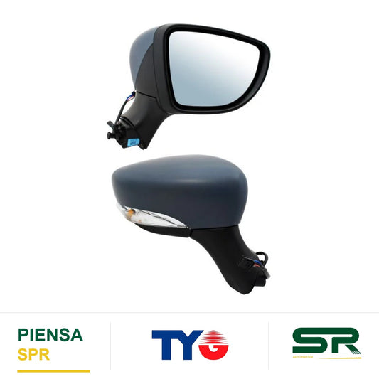 ESPEJO DERECHO 9 PINES CON DESEMPAÑANTE CON DIRECCIONAL PARA PINTAR ELÉCTRICO RENAULT CLIO RS 2015-2017 TYG