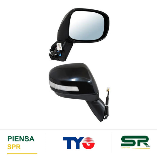 ESPEJO DERECHO 7 PINES CON DESEMPAÑANTE CON DIRECCIONAL PARA PINTAR HONDA CIVIC 2012-2015 HIBRIDO . TYG
