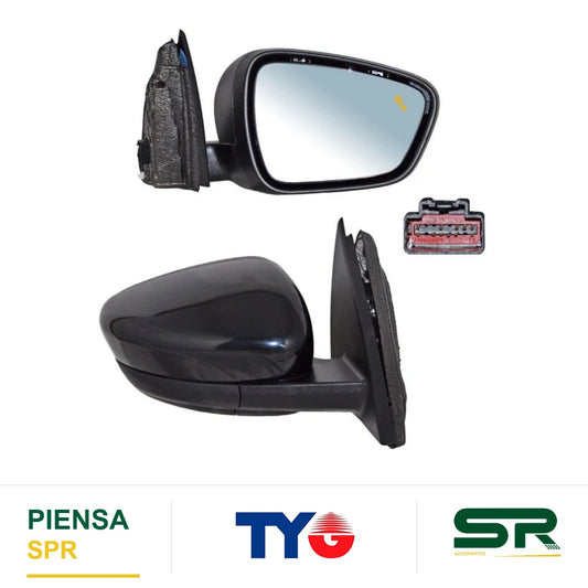ESPEJO DERECHO 11 PINES CON SENSOR DE PUNTO CIEGO CON DESEMPAÑANTE PARA PINTAR ELÉCTRICO FORD ESCAPE 2020-2022 C / MEM TYG