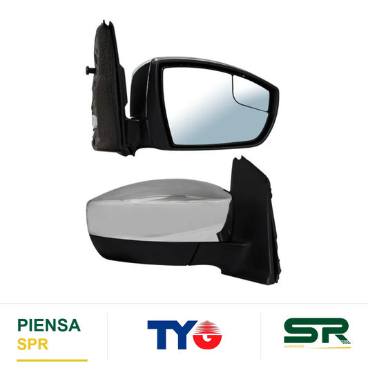 ESPEJO DERECHO 5 PINES CON DESEMPAÑANTE ELÉCTRICO CROMADO FORD ESCAPE 2013-2016 C / PUNTO CIEGO TYG