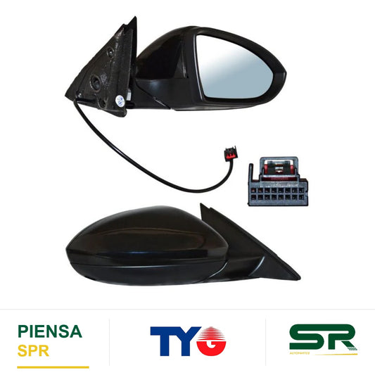 ESPEJO DERECHO 5 PINES CON DESEMPAÑANTE ELÉCTRICO VOLKSWAGEN JETTA 2019-2026 TYG