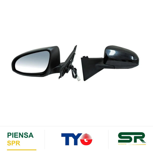ESPEJO IZQUIERDO 3 PINES PARA PINTAR ELÉCTRICO TOYOTA YARIS 2012-2016 5P TYG