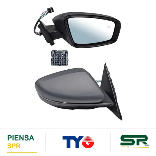 ESPEJO DERECHO 8 PINES CON DESEMPAÑANTE ELÉCTRICO ABATIBLE MG HS 2021-2024 TYG
