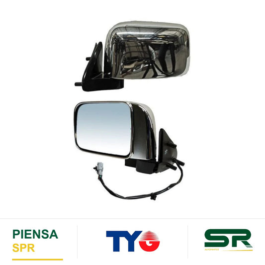ESPEJO IZQUIERDO ELÉCTRICO 3 PINES CROMADO NISSAN FRONTIER 2011-2015 TYG