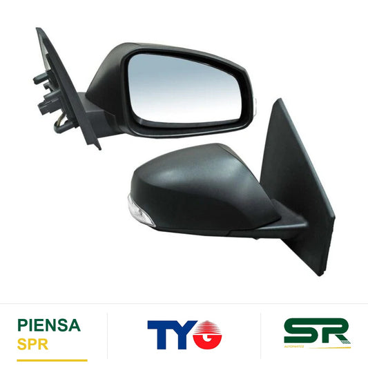 ESPEJO DERECHO ELÉCTRICO 9 PINES CON DIRECCIONAL CON DESEMPAÑANTE RENAULT FLUENCE 2011-2017 / RENAULT MEGANE II 2007-2010 TYG