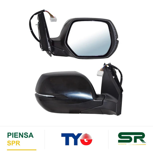 ESPEJO DERECHO 7 PINES CON DESEMPAÑANTE CON DIRECCIONAL PARA PINTAR ELÉCTRICO HONDA CRV 2015-2016 TYG