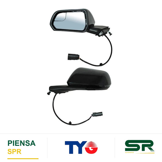 ESPEJO IZQUIERDO 3 PINES PARA PINTAR ELÉCTRICO FORD MUSTANG COUPE / CONVERTIBLE 2015-2023 C / PUNTO CIEGO TYG
