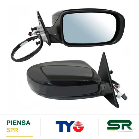 ESPEJO DERECHO ELÉCTRICO 9 PINES CON DESEMPAÑANTE PARA PINTAR CON MEMORIA DODGE CHARGER 6 2011-2021 TYG