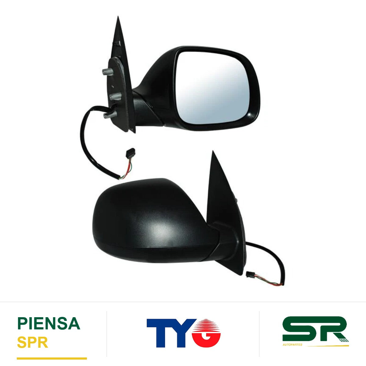 ESPEJO DERECHO ELÉCTRICO POROSO CON DESEMPAÑANTE 5 PINES DDD VOLKSWAGEN AMAROK 2017-2019 TYG