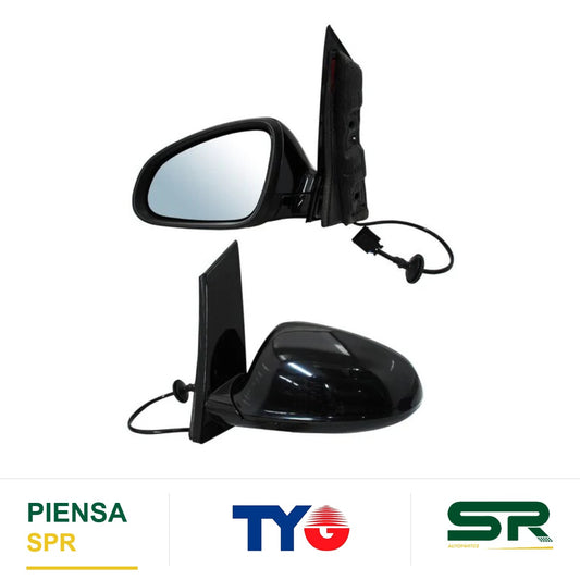 ESPEJO IZQUIERDO 5 PINES CON DESEMPAÑANTE PARA PINTAR ELÉCTRICO VERANO 2013-2016 . TYG