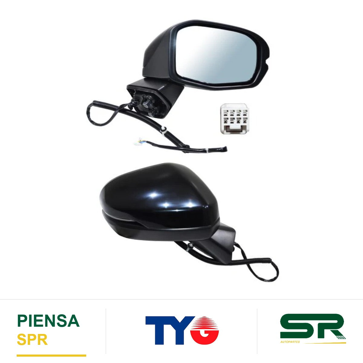 ESPEJO DERECHO ELÉCTRICO PARA PINTAR CON DIRECCIONAL 5 PINES HONDA CR-V 2023-2025 TYG
