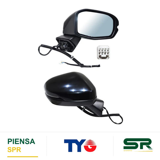 ESPEJO DERECHO 5 PINES CON DIRECCIONAL PARA PINTAR ELÉCTRICO HONDA CRV 2023-2025 TYG