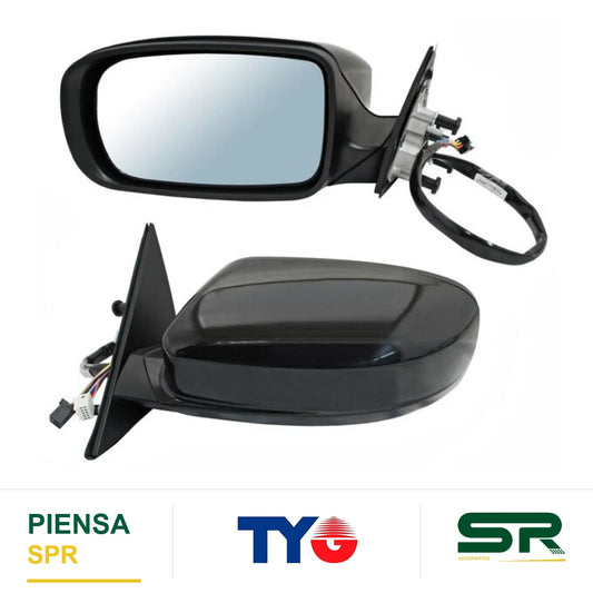 ESPEJO IZQUIERDO 9 PINES CON DESEMPAÑANTE PARA PINTAR ELÉCTRICO DODGE CHARGER 2011-2021 C / MEM 2. TYG