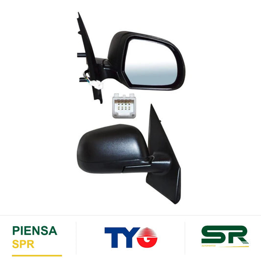 ESPEJO DERECHO 8 PINES CON DESEMPAÑANTE ELÉCTRICO RENAULT KANGOO 2019-2024 POROSO TYG