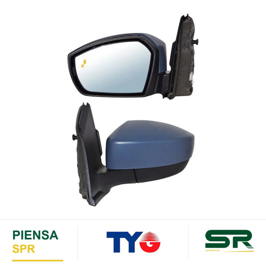 ESPEJO IZQUIERDO 7 PINES CON SENSOR DE PUNTO CIEGO CON DESEMPAÑANTE PARA PINTAR ELÉCTRICO FORD ESCAPE 2017-2019 CCCC3 TYG