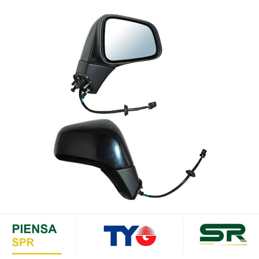 ESPEJO DERECHO 5 PINES CON DESEMPAÑANTE PARA PINTAR ELÉCTRICO AS CHEVROLET TRAX 2017-2020 B E NEGRA TYG