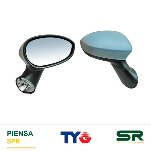 ESPEJO DERECHO ELÉCTRICO 3 PINES PARA PINTAR FIAT 2011-2015 TYG