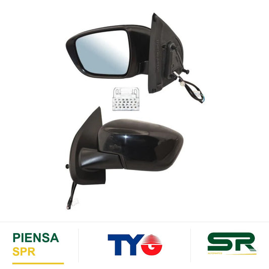 ESPEJO IZQUIERDO 3 PINES PARA PINTAR ELÉCTRICO NISSAN FRONTIER 2021-2024 TYG