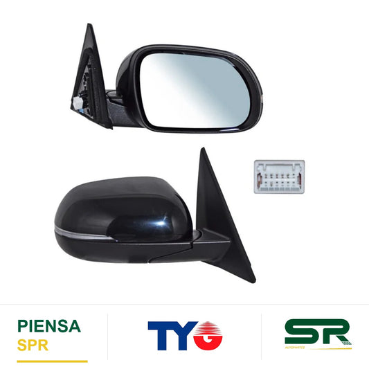 ESPEJO DERECHO 6 PINES CON DESEMPAÑANTE CON DIRECCIONAL PARA PINTAR ELÉCTRICO KIA SOUL 2020-2024 TYG