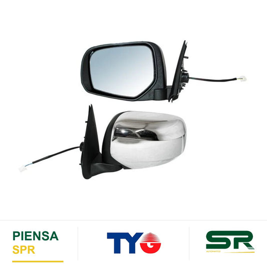 ESPEJO IZQUIERDO 3 PINES ELÉCTRICO CROMADO MITSUBISHI PICKUP L200 2016-2019 28906 TYG