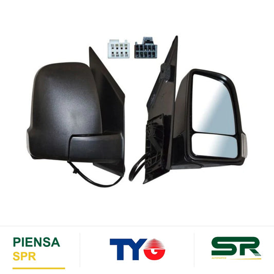 ESPEJO DERECHO 7 PINES CON DESEMPAÑANTE CON DIRECCIONAL ELÉCTRICO MERCEDES BENZ SPRINTER 2019-2024 POROSO TYG