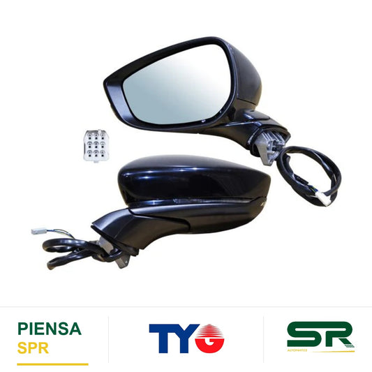 ESPEJO IZQUIERDO 5 PINES CON DIRECCIONAL ELÉCTRICO MAZDA 3 2019-2025 P / PINTAR / DESEMP TYG