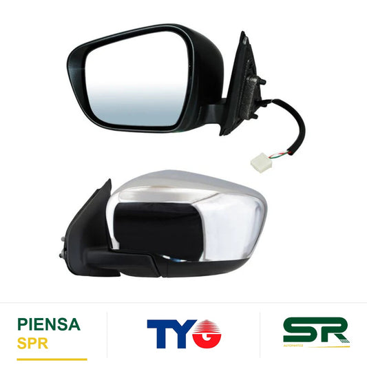 ESPEJO IZQUIERDO 3 PINES ELÉCTRICO CROMADO NISSAN PICKUP NP300 / FRONTIER 2016-2025 28906 ODC100 TYG