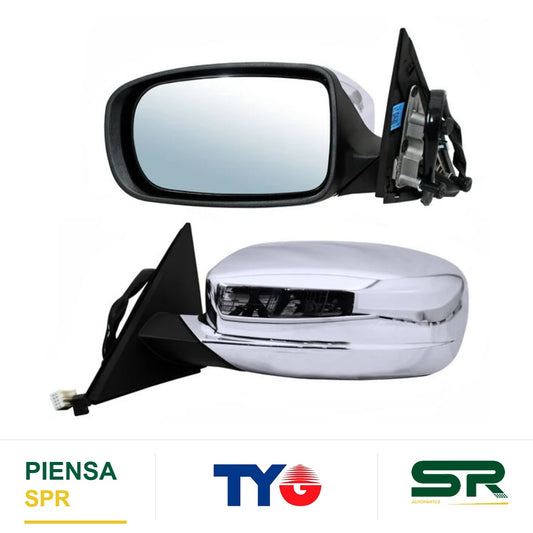 ESPEJO IZQUIERDO 9 PINES CON DESEMPAÑANTE ELÉCTRICO CROMADO CHRYSLER 300 2012-2019 C / MEM 2. TYG