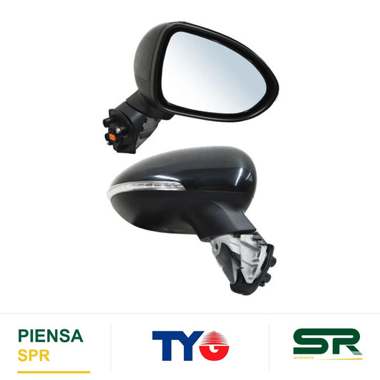 ESPEJO DERECHO 8 PINES CON DESEMPAÑANTE CON DIRECCIONAL AUTOABATIBLE ELÉCTRICO KIA RIO 2016-2017 / USA TYPE 2012-2016 723M TYG