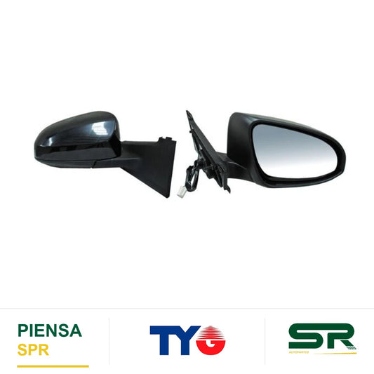 ESPEJO DERECHO 3 PINES PARA PINTAR ELÉCTRICO TOYOTA YARIS 2012-2016 5P TYG