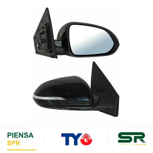 ESPEJO DERECHO 5 PINES CON DIRECCIONAL PARA PINTAR ELÉCTRICO KIA RIO 2018-2023 TYG