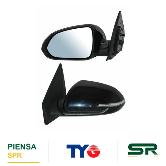ESPEJO IZQUIERDO 7 PINES CON DIRECCIONAL PARA PINTAR ELÉCTRICO KIA RIO 2018-2023 AUTOABTIBLE TYG