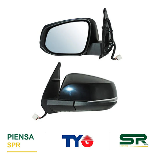 ESPEJO IZQUIERDO 7 PINES CON DESEMPAÑANTE CON DIRECCIONAL PARA PINTAR ELÉCTRICO TOYOTA TACOMA 2016-2023 TYG