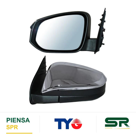 ESPEJO IZQUIERDO CROMADO AS TOYOTA HILUX 2016-2025 S / CONT 4X2 / 4X4 / SR / B E TYG