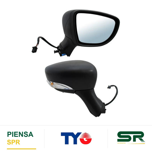 ESPEJO DERECHO 7 PINES CON DESEMPAÑANTE CON DIRECCIONAL ELÉCTRICO RENAULT CLIO RS 2015-2017 POROSO TYG