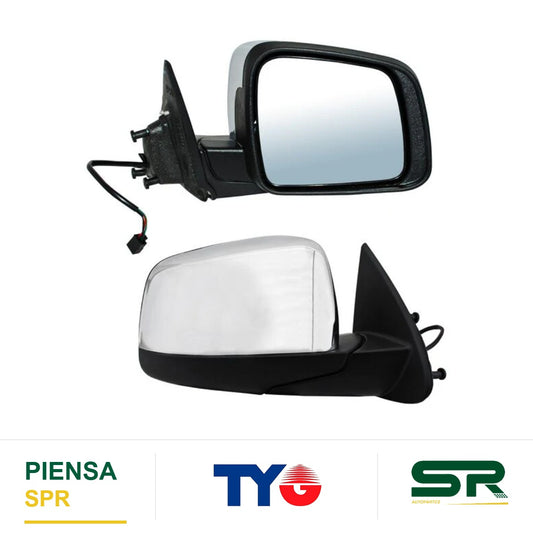 ESPEJO DERECHO 5 PINES CON DESEMPAÑANTE ELÉCTRICO CROMADO DODGE DURANGO 2011-2020 TYG
