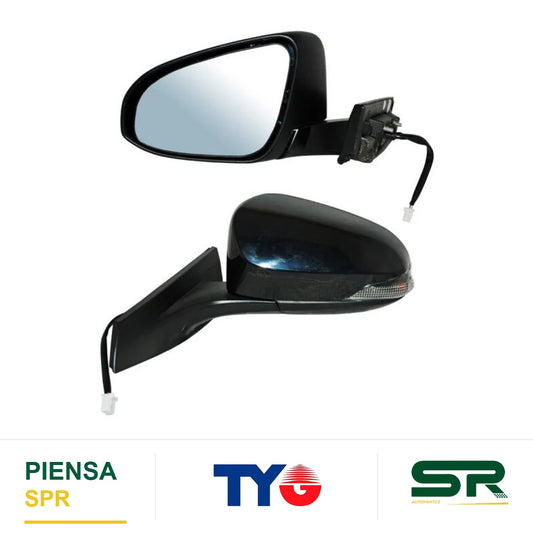 ESPEJO IZQUIERDO 9 PINES CON DESEMPAÑANTE CON DIRECCIONAL AUTOABATIBLE ELÉCTRICO TOYOTA CHR 2018-2020 TYG