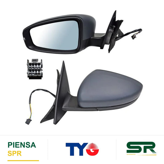 ESPEJO IZQUIERDO 6 PINES CON DESEMPAÑANTE CON DIRECCIONAL PARA PINTAR ELÉCTRICO ABATIBLE MG MG5 2021-2025 TYG