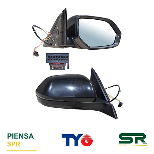 ESPEJO DERECHO 5 PINES CON DESEMPAÑANTE CON DIRECCIONAL PARA PINTAR ELÉCTRICO VOLKSWAGEN TERAMONT 2020-2025 TYG