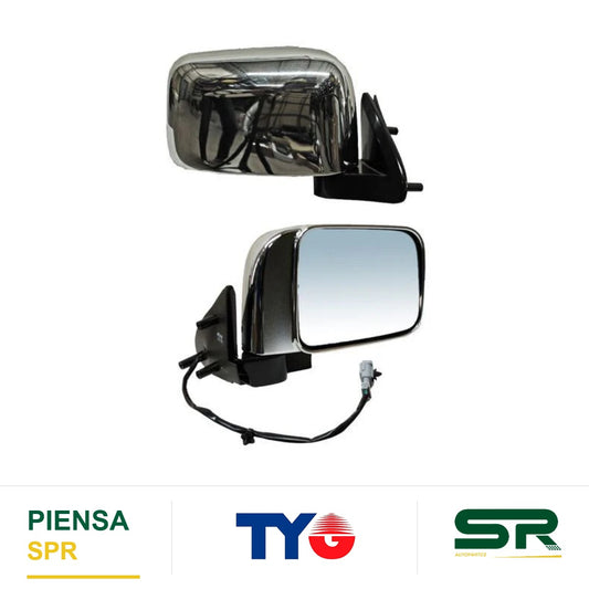 ESPEJO DERECHO ELÉCTRICO 3 PINES CROMADO NISSAN FRONTIER 2011-2015 TYG