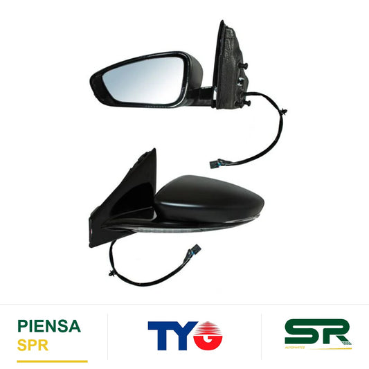 ESPEJO IZQUIERDO 7 PINES CON DESEMPAÑANTE CON DIRECCIONAL PARA PINTAR ELÉCTRICO CHRYSLER 200 2015-2018 CCC3 TYG