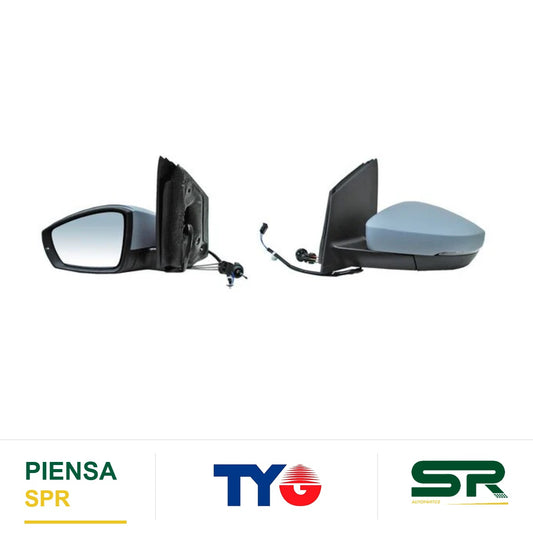 ESPEJO IZQUIERDO VOLKSWAGEN POLO NUEVO 2013-2014 C / CONT MAN C / DIREC 2 PINES TYG